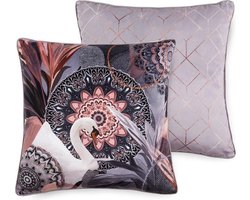 2x Leuke Gevulde Sierkussen Met Een Trendy Print Multi | 50x50 | Dubbelzijdig | Hoogwaardig Kwaliteit