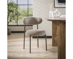 2x LifestyleFurn Eetkamerstoel Lawson Renegade stof - Zand