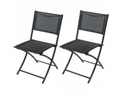 2x Opvouwbare TUIN stoel voor balkon terras metalen moderne