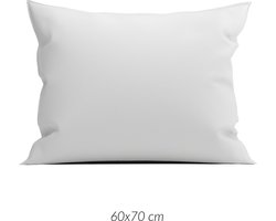 2x Premium Katoen/Satijn Kussenslopen Licht Grijs | 60x70 | Subtiel Glazend | Zacht En Luxe