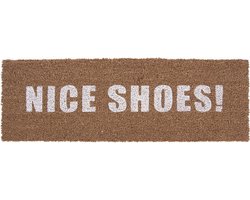 2x Present Time Door Mat Nice Shoes White