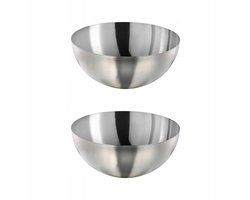2x RVS serveerschaal BLANDA BLANK 36 cm