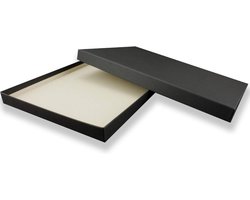 2x Set Stevige Zwarte Opbergdozen DIN A4 - Luxe Cadeauboxen & Archivering 30.2 x 21.3 cm