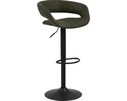 2x Sohome Barkruk Larell (zithoogte 59-80cm) - Olive Green