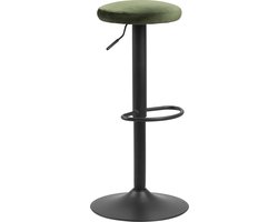 2x Sohome Barkruk Lennis Velvet (zithoogte 62-82cm) - Forest Green