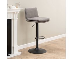 2x Sohome Barkruk Mikaila - Grijsbruin (zithoogte 68-89cm)