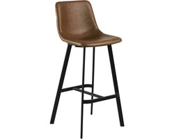 2x Sohome Barkruk Tiffanye PU - Bruin