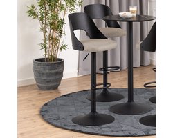 2x Sohome Draaibare Barkruk Brendan - Zand (zithoogte 62-84cm)