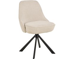 2x Sohome Draaibare Eetkamerstoel Reynard Chenille - Beige
