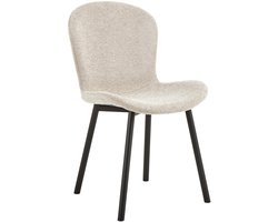 2x Sohome Eetkamerstoel Anique Geweven stof - Beige