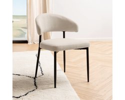 2x Sohome Eetkamerstoel Johnnetta - Beige