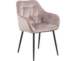 2x Sohome Eetkamerstoel Otto Velvet - Dusty Rose
