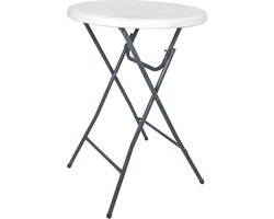 2x Statafel - Partytafel - 2 stuks - Solide en Weersbestendig - 80cm Ø x 110cm hoog - Feest - opklapbaar