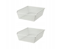 2x Witte Draadmand 50x58 cm voor PAX Kledingkast - Organisatie