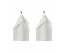 2x Witte Handdoeken 40x60 cm - 100% Katoen