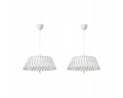 2x YTLAGE Hanglamp Wit 43 cm - Verstelbare Kap