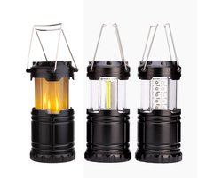 3 artikelen - LED-campinglamp - Draagbare, uitschuifbare lamp - Handlamp voor in de tent - Verlichting - Lantaarn - Noodverlichting - Campinglamp voor buiten