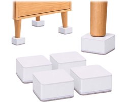 3 cm Sofa Verhogers - 4 Stuks Meubelverhogers van Koolstofstaal voor Bank, Bed en Tafel, Zelfklevend en Eenvoudig te Gebruiken