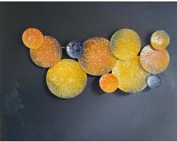 3 D Wand Decoratie Metaal 131x58x6 cm