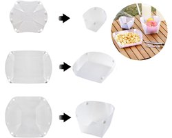 3-delig - Opvouwbare kommen, borden en bekers - Opvouwbaar - Geschikt voor kamperen in de buitenlucht, wandelen, familiepicknicks en zakelijke evenementen.