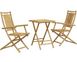 3-delige Bistroset | Tuinset bamboe