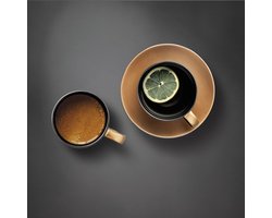 3-delige koffie- en theeset zwart - Zwart -