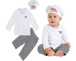 3-Delige Kok Kleding Set voor Baby Jongens – Halloween Kostuum 0-4 Jaar