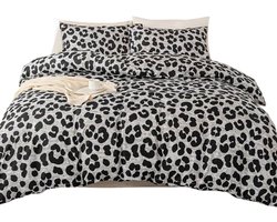 3-Delige Leopard Pattern Dekbedovertrekset — Modern & Funky - 220x240cm