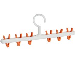 3-delige pettenhouder, een hoedenorganizer die aan een kapstok kan worden gehangen om petten tentoon te stellen; 6 hoedenclips voor het ophangen van petten, wintermutsen en andere accessoires.