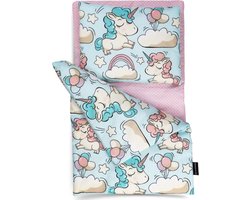 3-Delige Poppenbeddengoedset met Dekentje, Kussen en Matras voor Poppenbed