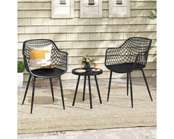 3-delige Tuinmeubelset voor Balkon - Weerbestendig en Compact