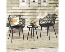 3-delige Tuinmeubelset voor Balkon - Weerbestendig en Compact