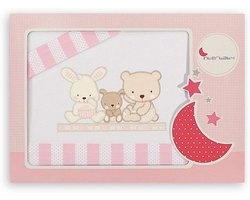 3-Delige Wieg Beddengoed Set - Liefdevol Design, Roze