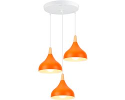 3 Hanglamp Moderne Slaapkamer Scandinavische Kroonluchter voor Woonkamer Keuken Restaurant Oranje