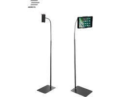 3 Herro's Universeel Tablet Houder - Smartphone Statief - Tablet Houder - Telefoonhouder - Ipad Houder - Tablet Standaard Statief - Statief met Klem voor Bed/Bank/Horeca/School - Vloerstandaard - Statief