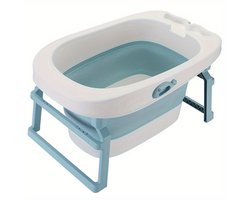 3-in-1 Badkuip – Draagbare Badkuip – Vouwbare Badkuip – Vrijstaande Badkuip – Spa Badkuip – Lichtgewicht PVC – Geïntegreerde Afvoerkraan – Compact & Ruim - 85,3x55,5x43,7 cm