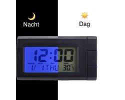 3 in 1 digitaal autoklokje - temperatuur meter - auto klok - dag en datum - auto accessories - mini klokje - LED klok - clock - auto accessories interieur - auto accessoires - Thermometer - klok voor in de auto