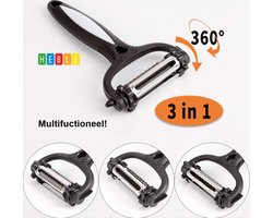 *** 3-in-1 Groenten- & Fruit-Schiller - Aardappel/Wortel/Sinasappel/Komkommer - Y-vormige Multifunctionele Tool voor in de Keuken - van Heble® ***
