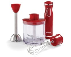 3-in-1 hand blender 600 W – veelzijdig keukengereedschap in het rood