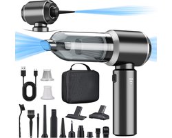 3-in-1 Handstofzuiger accu- 18000PA handstofzuiger draadloos-Autostofzuiger- sterk- 3 snelheden- 80.000 tpm - elektrische stofblazer - 16 bijlagen-Kan stofzuigen, blazen en stof verwijderen