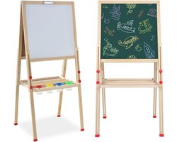 3-in-1 Magnetisch Houten Bord voor Kinderen met Easel en Accessoires voor Creatief Leren