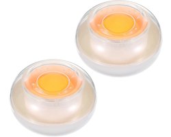 3 Inch Dia Vinger Natte Spons - 2 Stuk Vinger Demper voor Bank Tellen - Papieren Rekeningen Documenten Wit