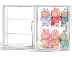 3-laag transparante display kast - acrylische doos - goede kwaliteit - gemakkelijk te monteren - 36 * 27 * 14cm