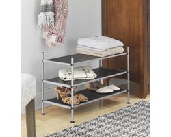 3-laags schoenenrek en opbergplanken voor home organizer