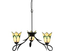 3 lichts Kroonluchter Lovely Flower Yellow - Art Deco Trade