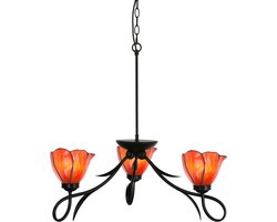3 lichts Kroonluchter Lovely Tender Poppy - Art Deco Trade
