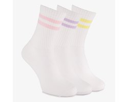 3 paar dames sportsokken wit - Maat 35/38