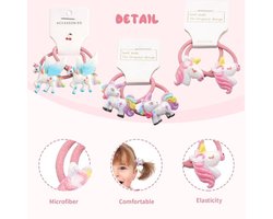 3 paar schattige eenhoorn-haarelastiekjes voor baby's, peuters en kinderen - Verjaardagscadeau.