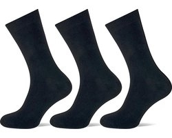 3-pack Teckel damessokken - zwart - 36/42