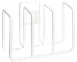 3 Spons Houder Rack Organizer voor Aanrecht - Staal Wit: Handige Yamazaki Home Organizer Cutlery basket